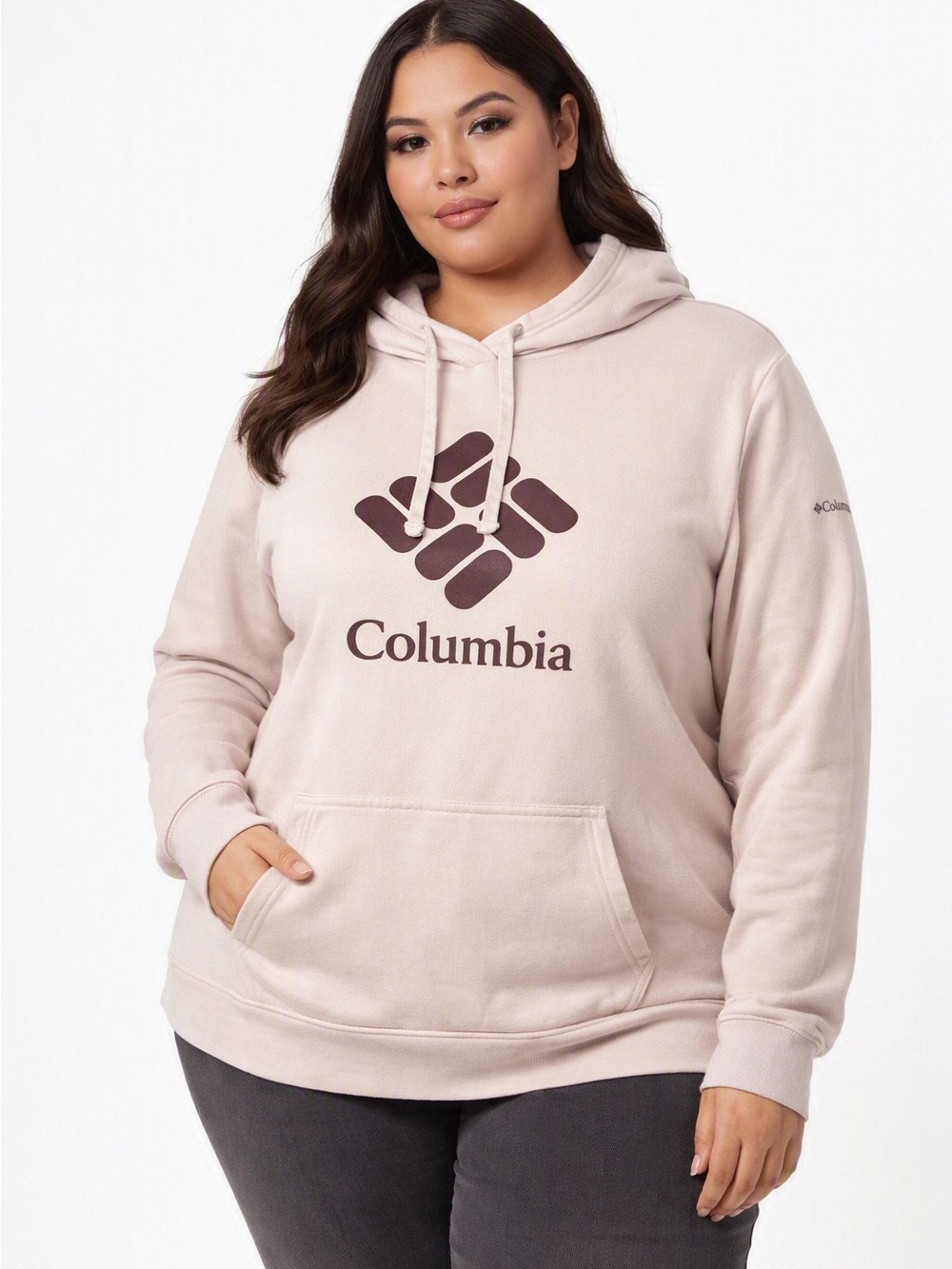 5/$50 Columbia Women's Pink Logo Hoodie Sweater